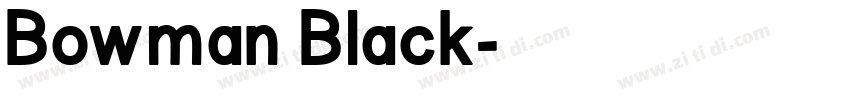 Bowman Black字体转换